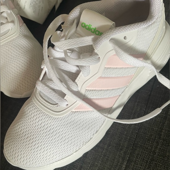 👟🌸Adidas Sneakers Running Training Sports Shoes White/Pink Gym - Picture 4 of 12